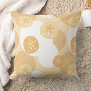 Almofada Padrão branco de beige Impressão costeiro com arei