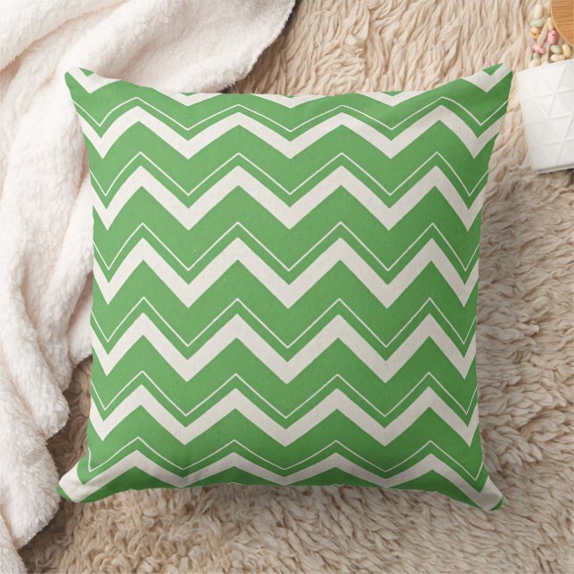Almofada Padrão Chevron Verde Moderno Dia de São Patrício (Cobertor)