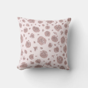 Almofada Padrão Chic de Impressão de Guepardo Leopardo Rosa