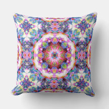 Padrão Colorido Róseo Azul Roxo Caprichoso