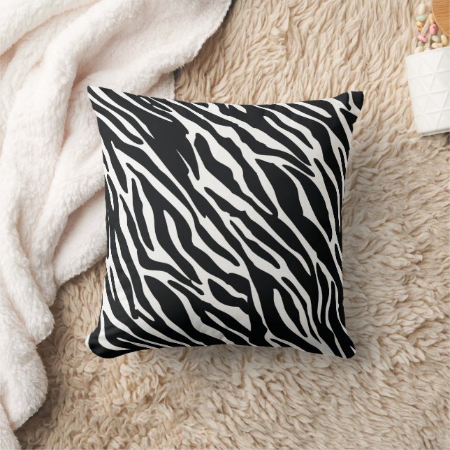 Almofada Padrão contínuo de listras de zebra animal design (Cobertor)