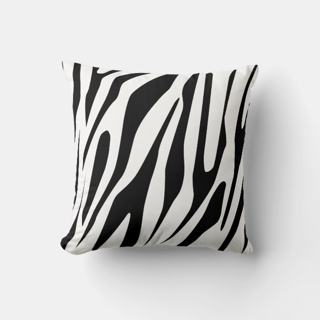 Almofada Padrão contínuo de Tigre Branco (Frente)