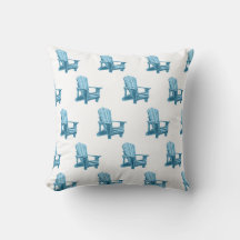 Padrão da cadeira de Muskoka na cor azul da água