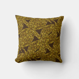 Almofada padrão de abstrato cintilação do ouro