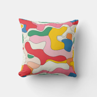 Almofada Padrão de Abstrato colorida