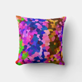 Almofada Padrão de Abstrato Cristal Iridescente
