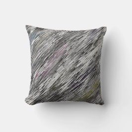 Almofada padrão de abstrato de cinza de 