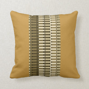 Almofada Padrão de Abstrato de Na moda de Ochre amarelo