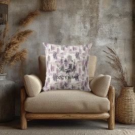 Almofada Padrão de Abstrato de Retrato do Retriever de Ouro