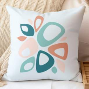 Almofada Padrão de Abstrato de Salmão de Alma de Na moda mo