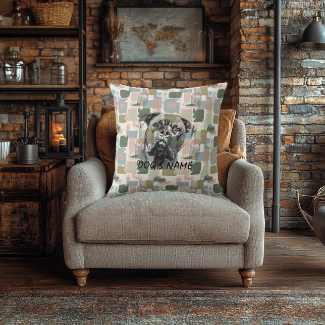 Almofada Padrão de Abstrato de Travesseiro de do  do Cane C (Criador carregado)