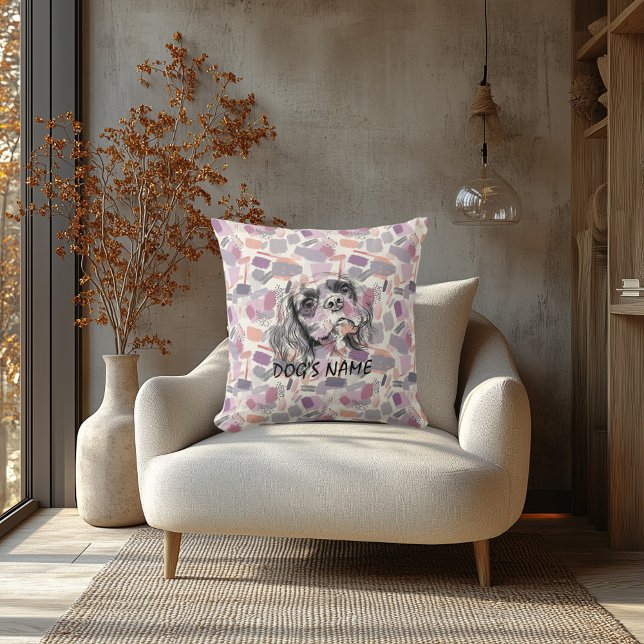 Almofada Padrão de Abstrato do Travesseiro do Portrait Cava (Criador carregado)