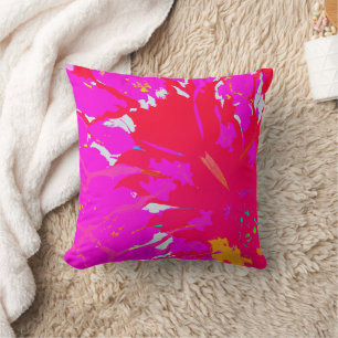 Almofada Padrão de Abstrato rosa elegante