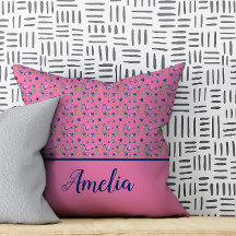 Padrão de aquarela de mirtilo rosa