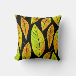 Almofada Padrão de Aquarela do outono