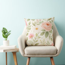 Padrão de Aquarela Floral Suave