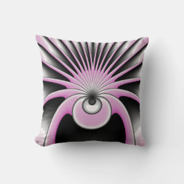 Almofada Padrão de Arte Fractal Moderno Abstrato