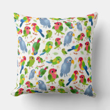 Padrão de Aves Vintage, Padrão de periquito colori