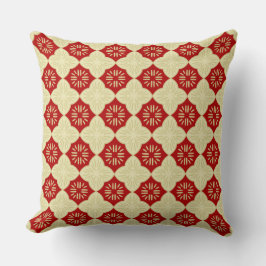 Almofada Padrão de azulejo vermelho