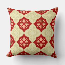 Almofada Padrão de azulejo vermelho