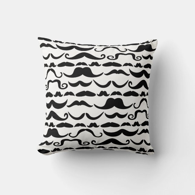 Almofada Padrão de bigode (Frente)