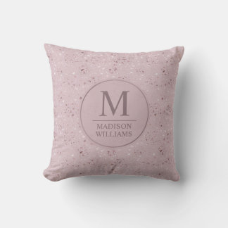 Almofada Padrão de Brilho Dourado Rosa Pastel Bege Macio Pe