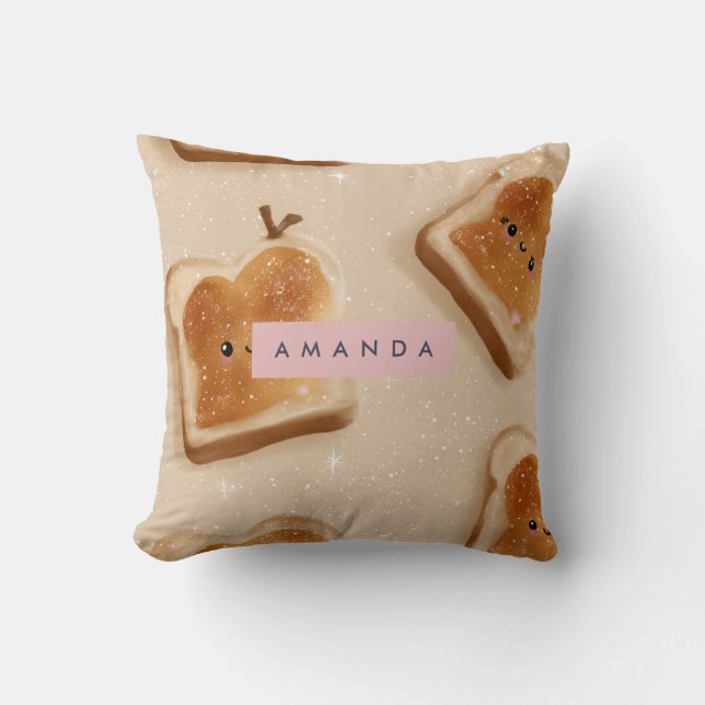 Almofada Padrão de brinde Kawaii Cute Personalizado (Frente)