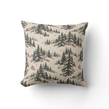 Padrão de Cabana Vermelha na Floresta Nevada de Na
