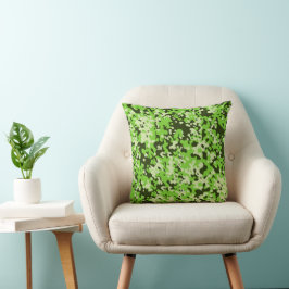 Almofada padrão de camuflagem 5 verde