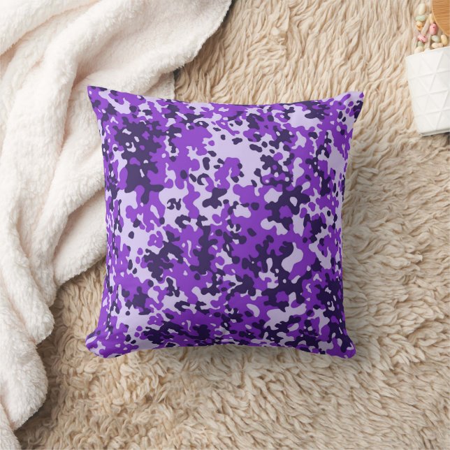 Almofada padrão de camuflagem 6 roxo (Cobertor)