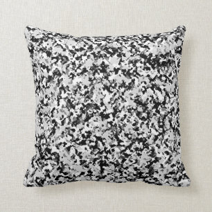 Almofada Padrão de Camuflagem Camuflado Branco Cinza Ártico
