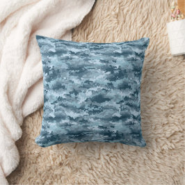 Almofada Padrão de camuflagem pixelada militar azul