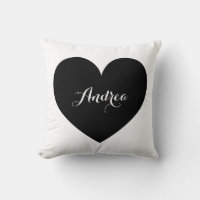 Padrão de coração negro e Bolinhas personalizado