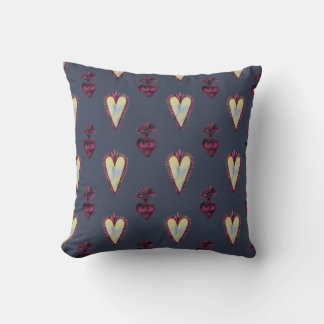 Almofada Padrão de Corações de Vampiro