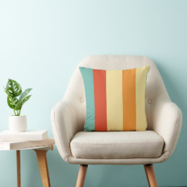 Almofada Padrão de cores com striping retroativo
