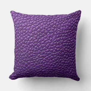 Almofada Padrão de couro roxo