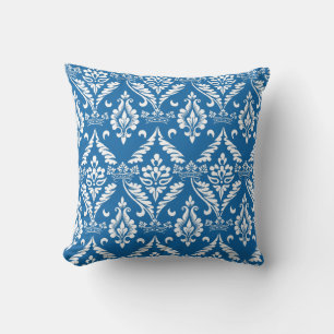 Almofada Padrão de Crowns Delft Azul e Branco