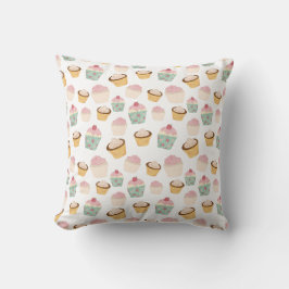 Almofada Padrão de Cupcake