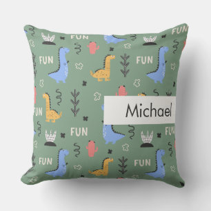 Almofada Padrão de Cute para Crianças de Nome Personalizado