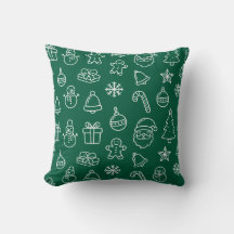 padrão de decoração de natal verde feriado