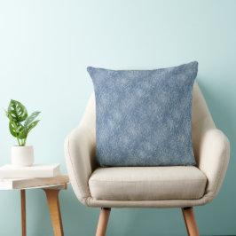 Almofada Padrão de Denim Azul