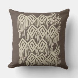 Almofada Padrão de Desenho de Tricô Boêmio Macrame