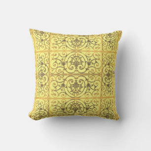 Almofada Padrão de deslocamento amarelo