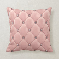 Padrão De Diamante Cor-De-Rosa Chic Com Botões Na