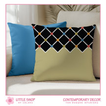 Padrão de Diamante Moderno de Khaki Green Harlequi