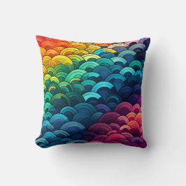 Almofada Padrão de Escala do Arco-Íris