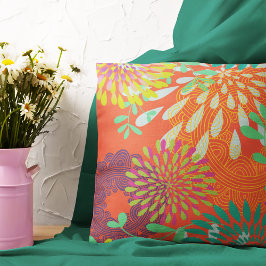 Almofada Padrão de espirais e círculos