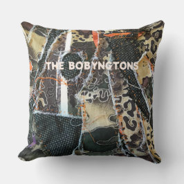 Almofada Padrão de estampa de animais de monograma em patch