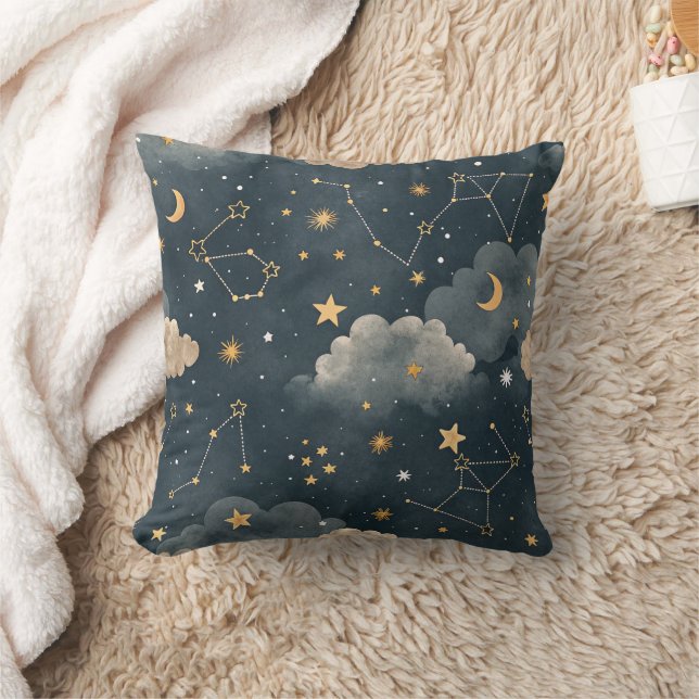 Almofada Padrão de Estrelas da Constelação Celeste (5) (Cobertor)