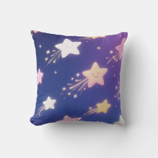 Almofada Padrão de Estrelas de Fotografo Reproduzido, Brilh